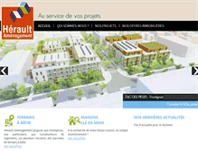 Tablet Screenshot of herault-amenagement.fr